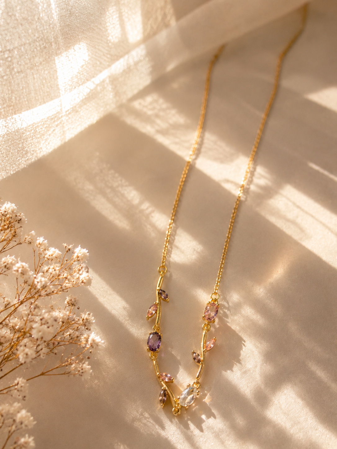 Tulip Vine Pendant Necklace
