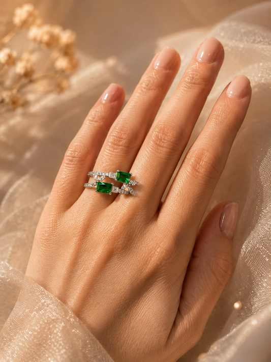Emerald Mirage Ring