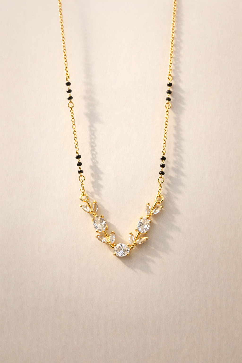 Rainbow Gemstone Vine Mangalsutra