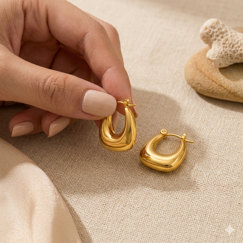 Chunky Oval Hoops