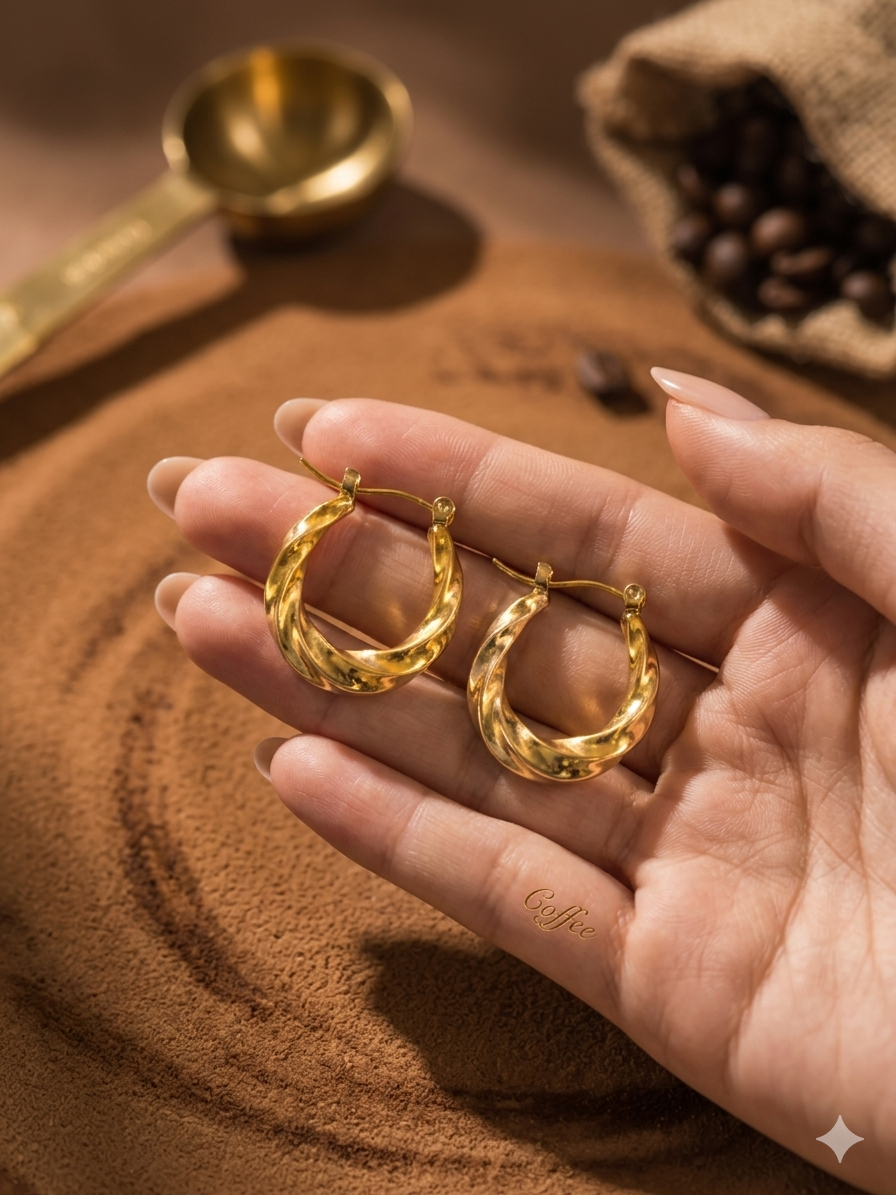 Wavy Organic Hoops