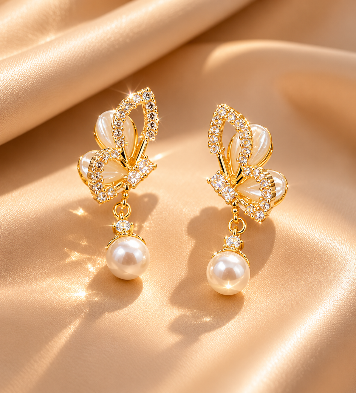 Butterfly Moon Pearl Drops