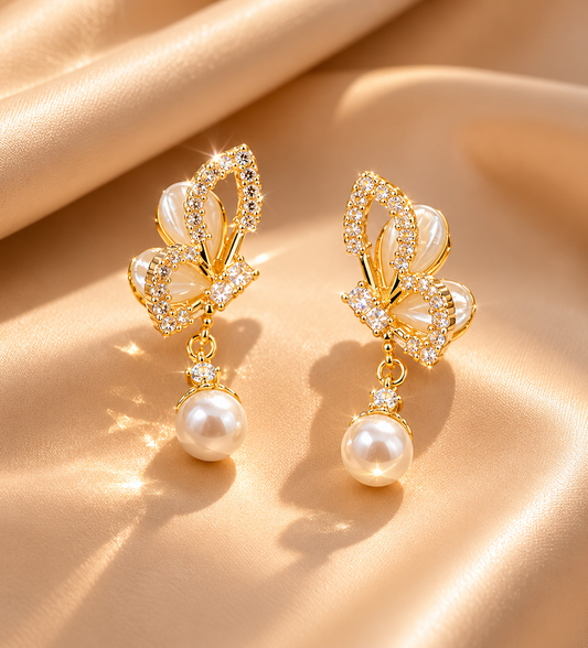 Butterfly Moon Pearl Drops