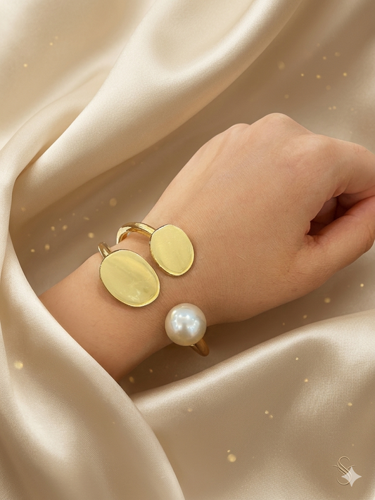 Pearl Eclipse Open Cuff