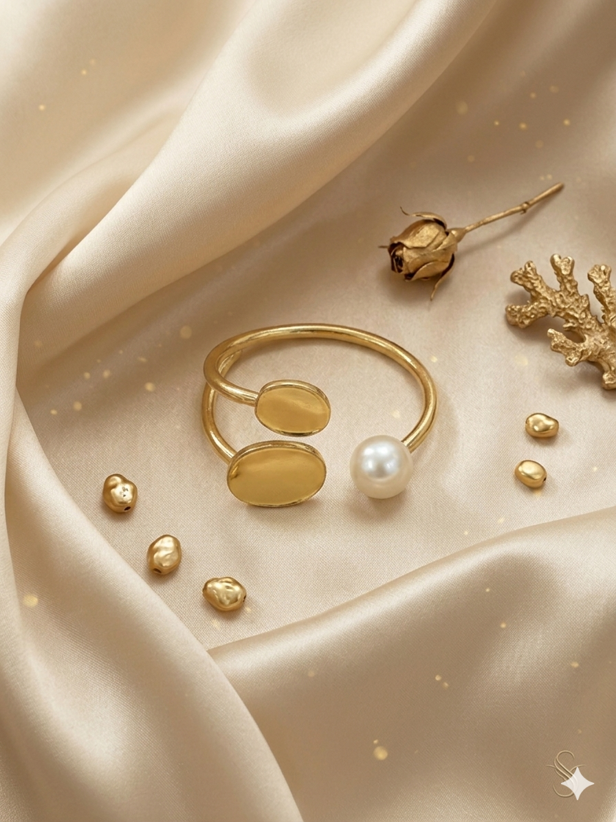 Pearl Eclipse Open Cuff