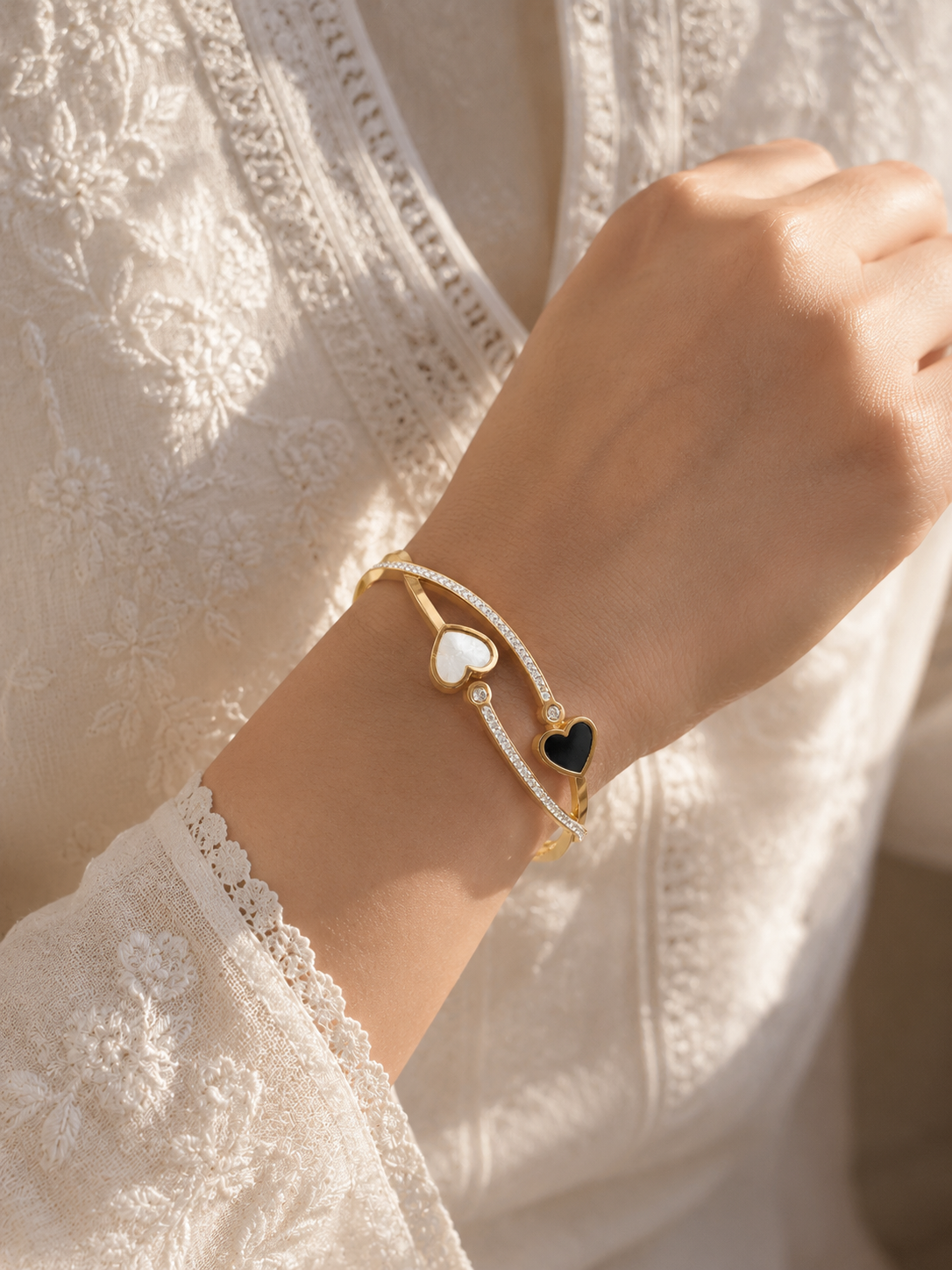 Dual Heart Glow Kada