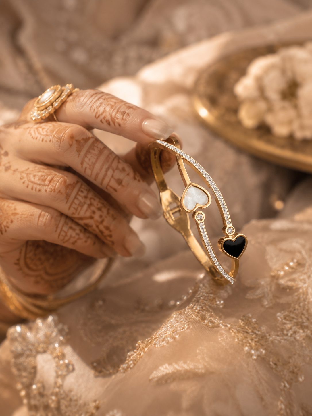 Dual Heart Glow Kada
