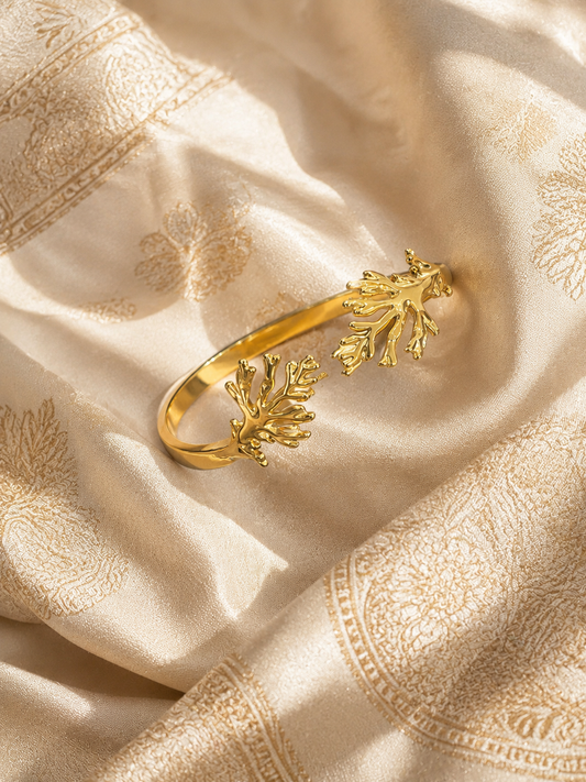 Coral Bloom Designer Cuff