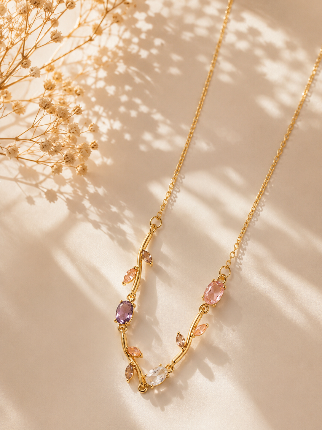 Tulip Vine Pendant Necklace