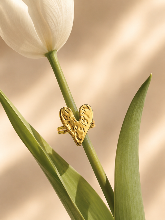 Molten Heart Statement Ring