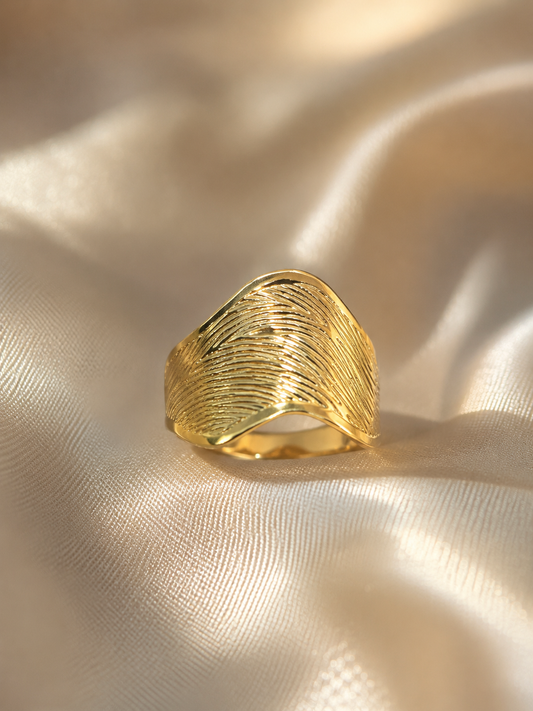 Golden Tide Statement Ring