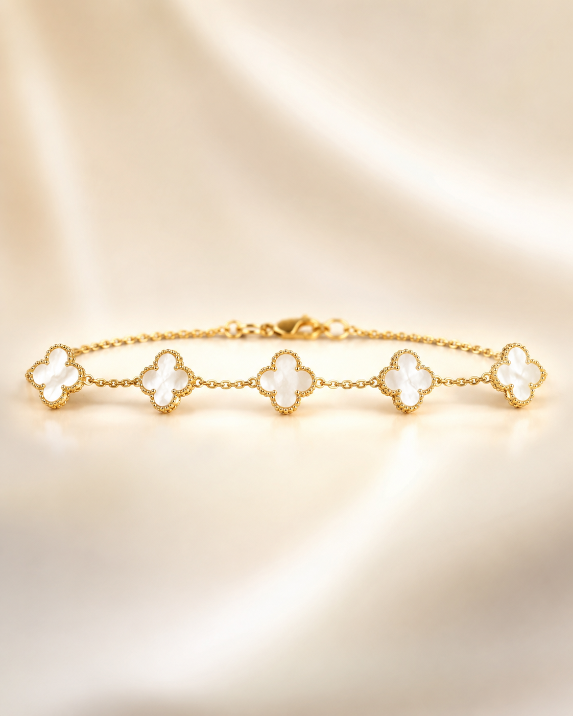 Ivory Clover Bracelet