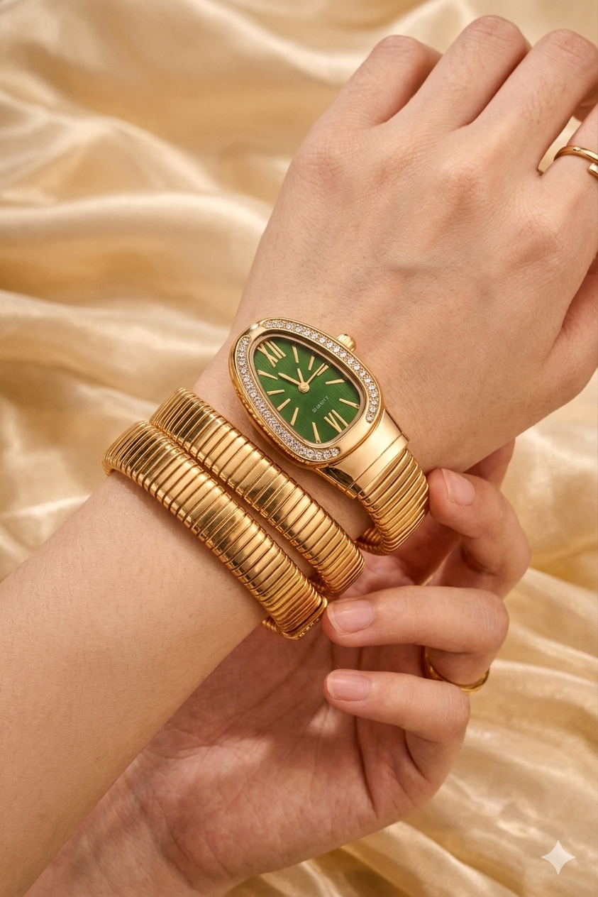 Royale Golden Snake Watch