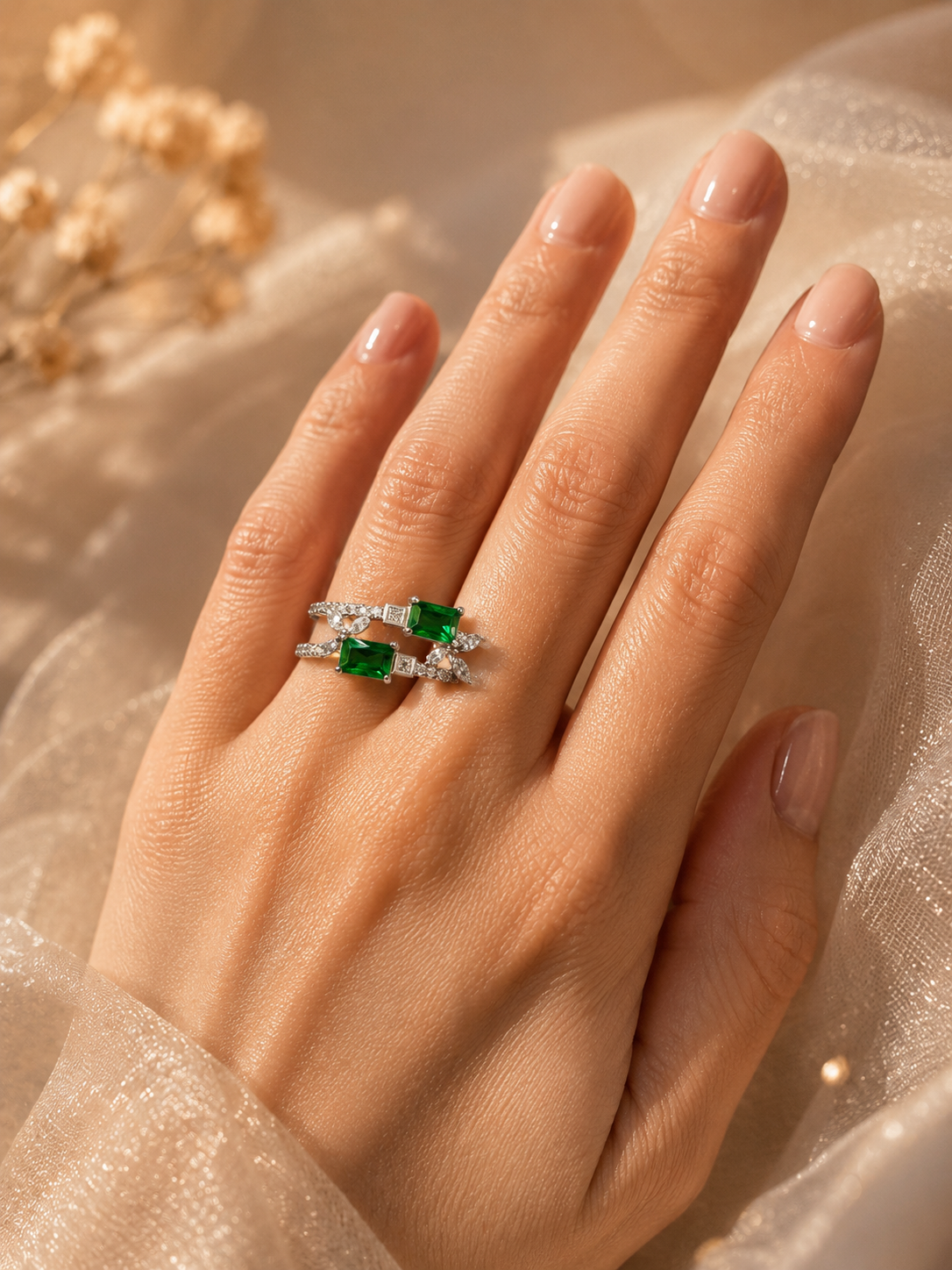 Emerald Mirage Ring