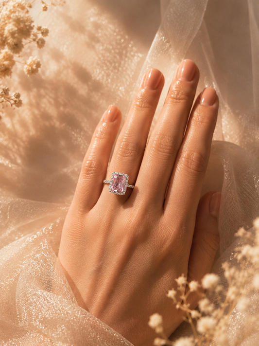 Pink Royale Halo Ring