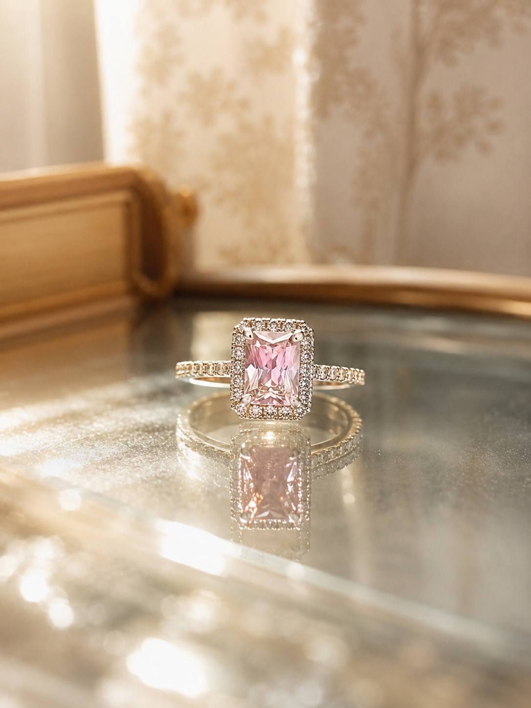 Pink Royale Halo Ring