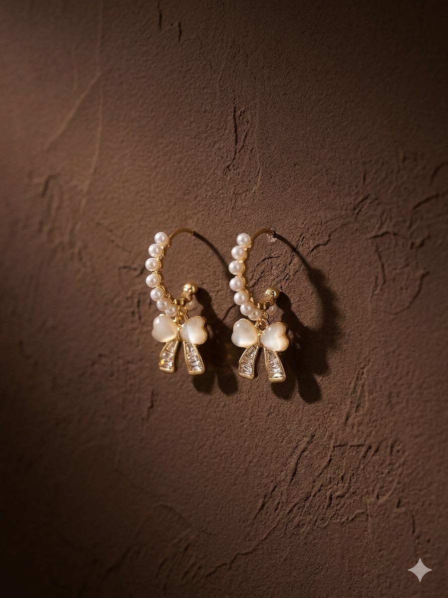 Ivory Bow Drops