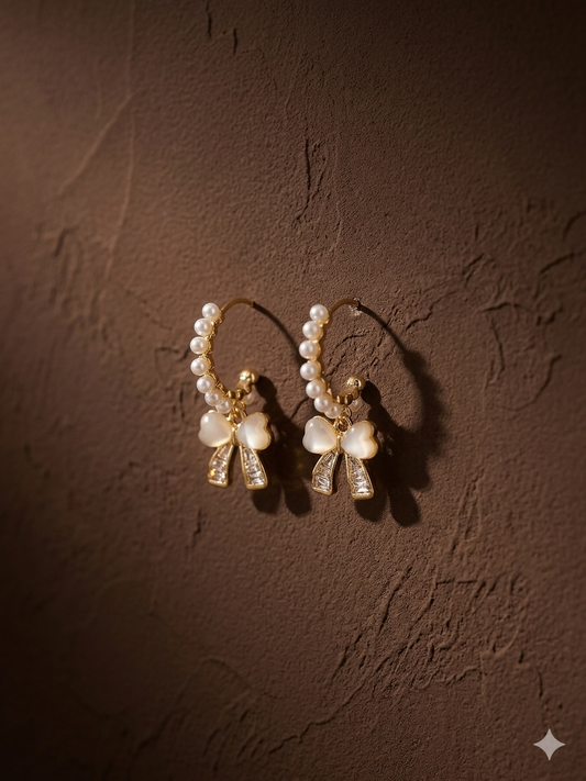 Ivory Bow Drops