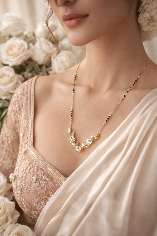 Rainbow Gemstone Vine Mangalsutra