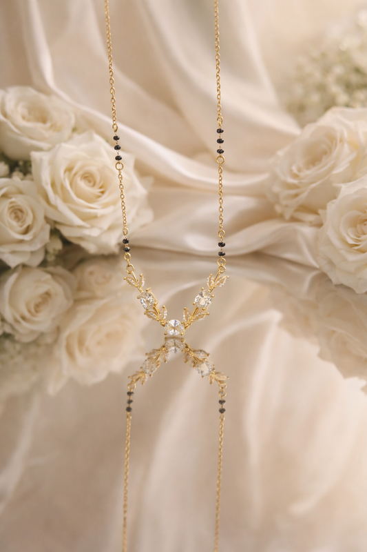 Rainbow Gemstone Vine Mangalsutra
