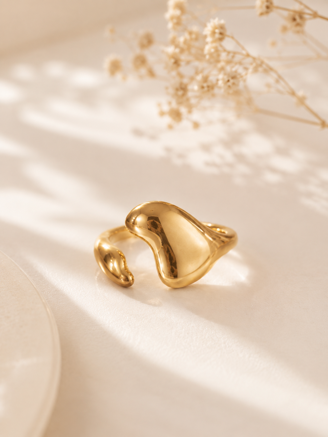 Molten Heart Wrap Ring