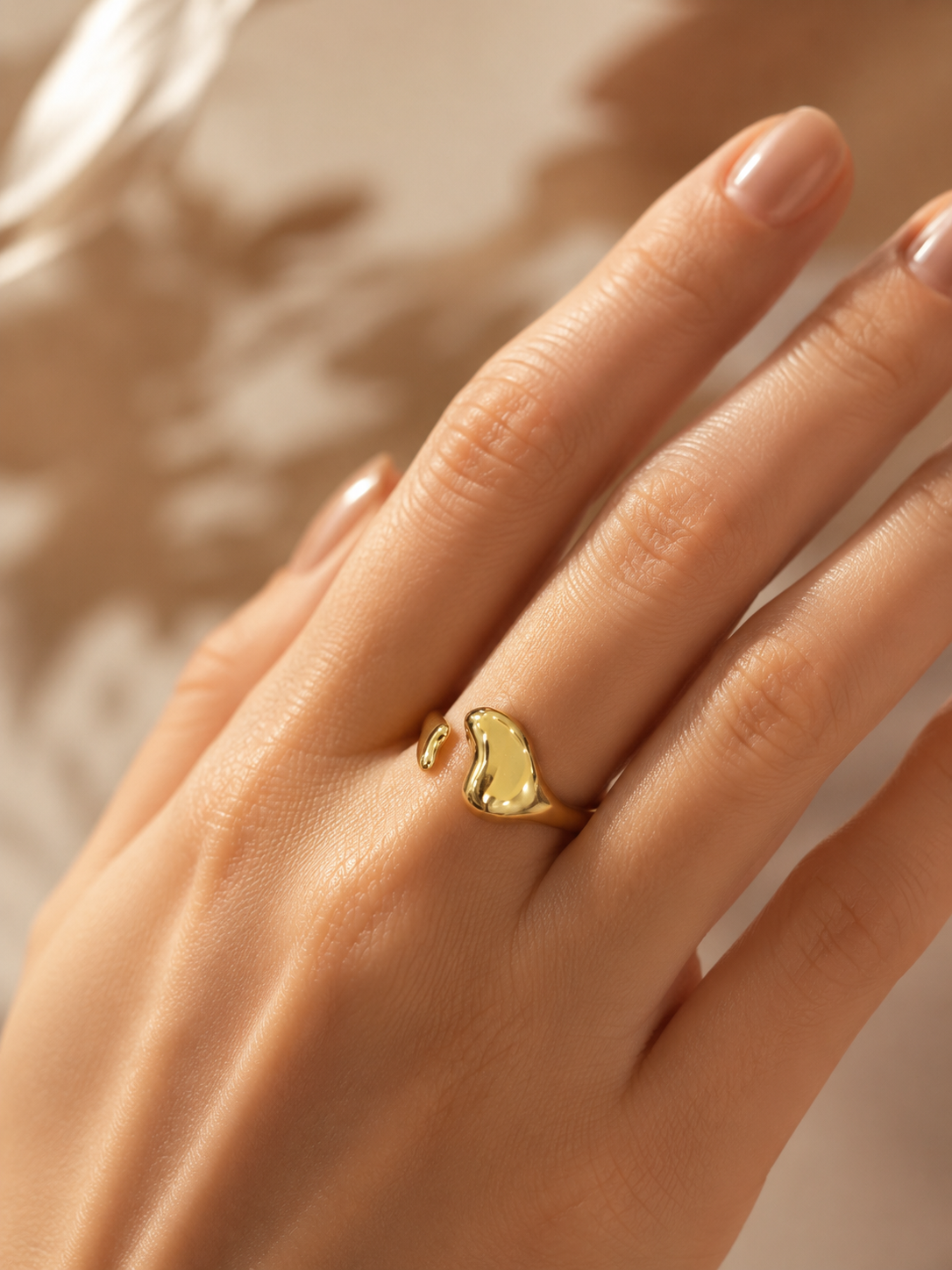 Molten Heart Wrap Ring