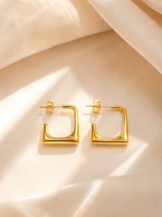Geo Square Hoops