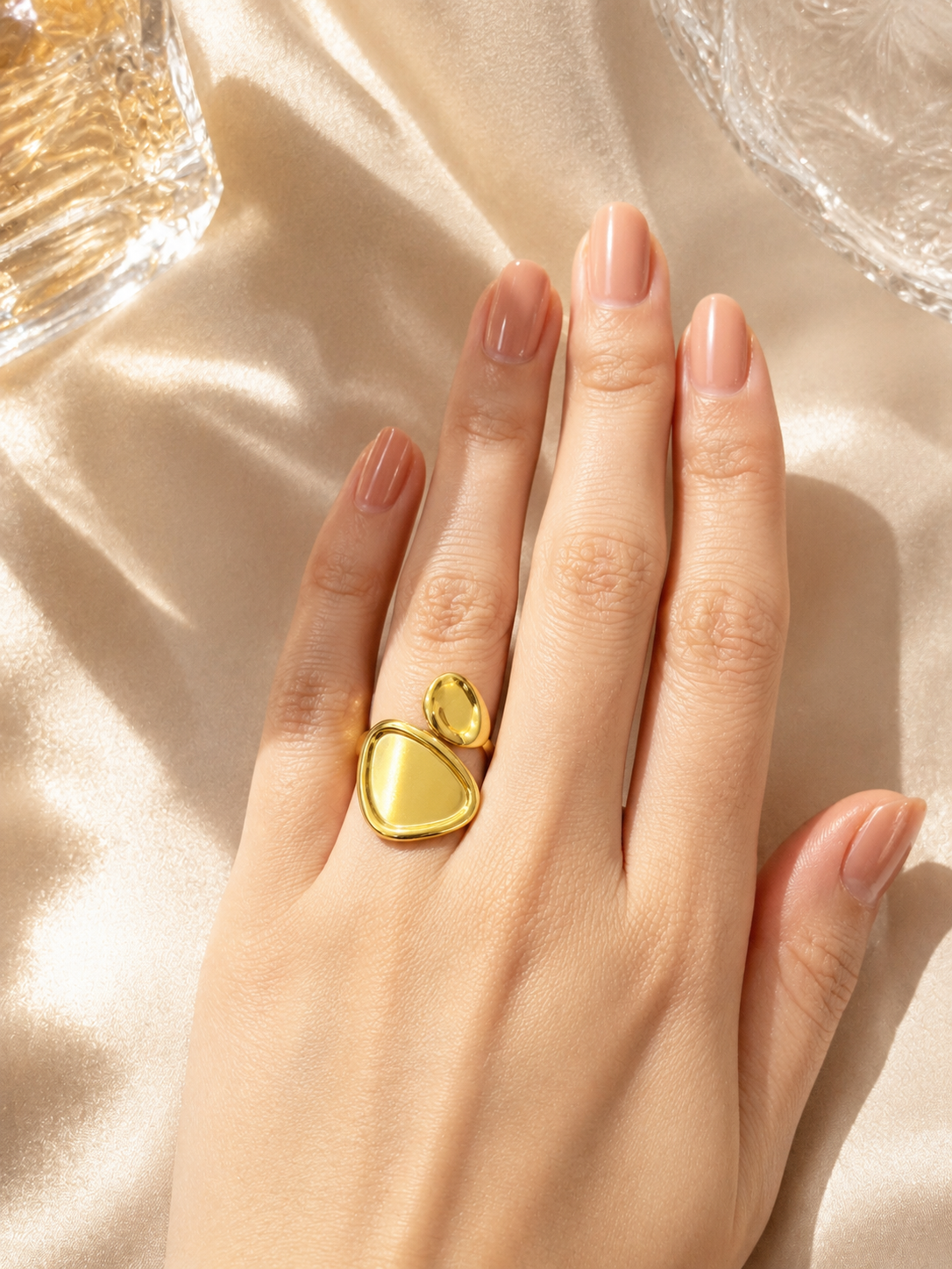 Korean Abstract Open Ring
