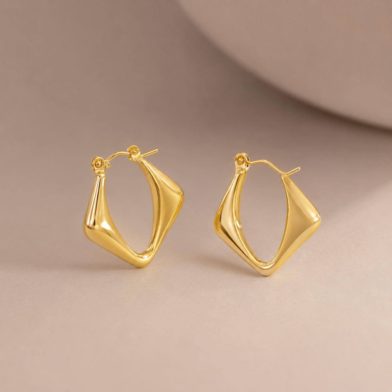 Abstract Luxe Hoops