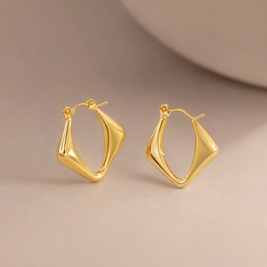 Abstract Luxe Hoops