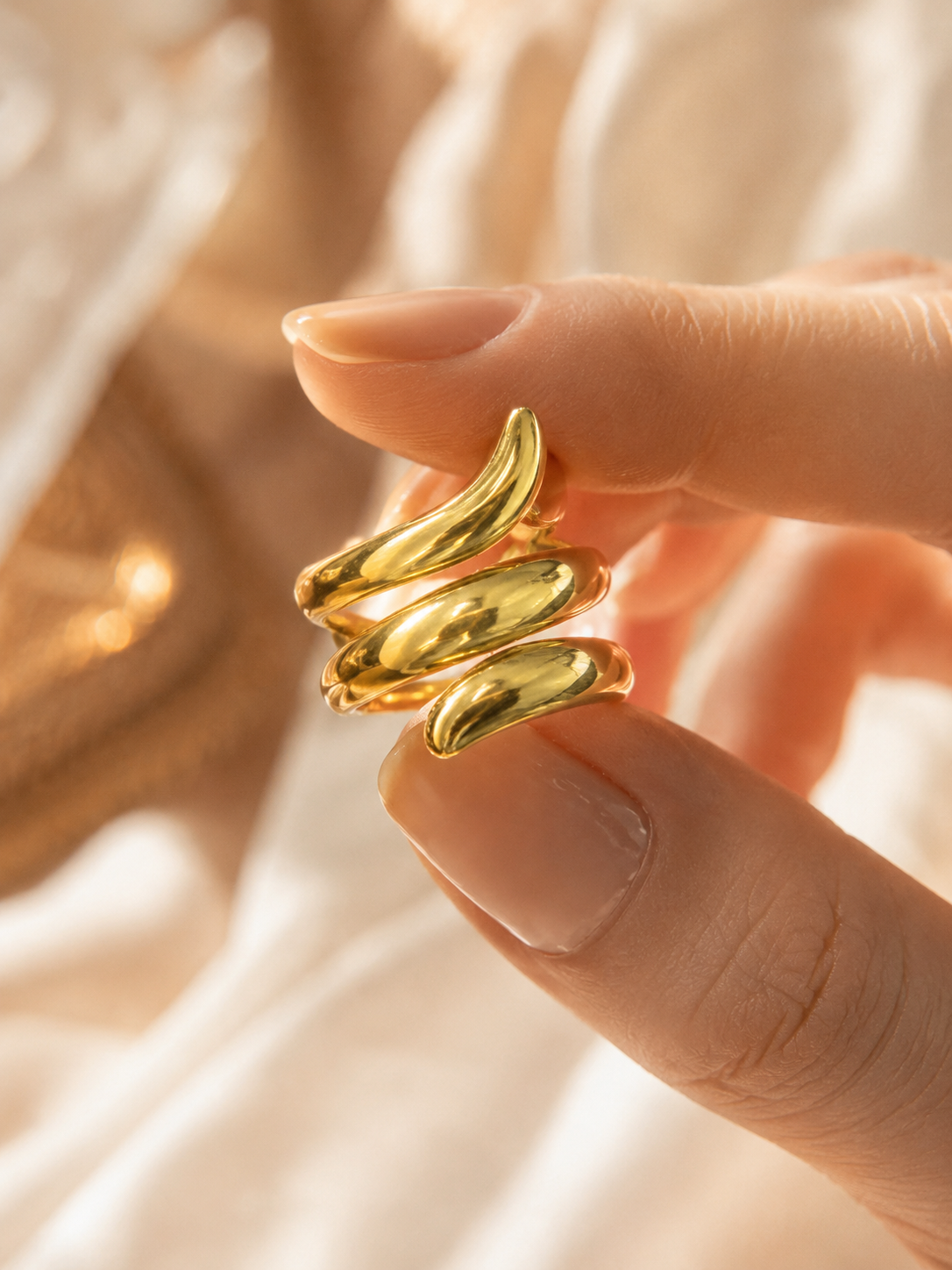 Triple Coil Ring