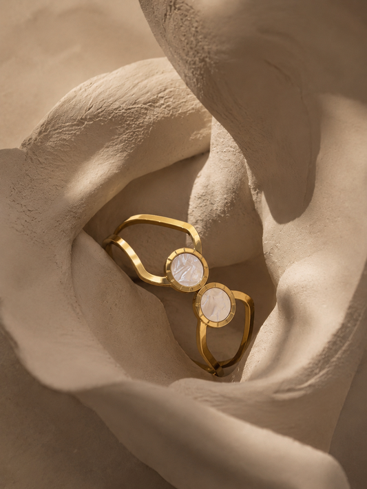 Moon Pearl Harmony Cuff